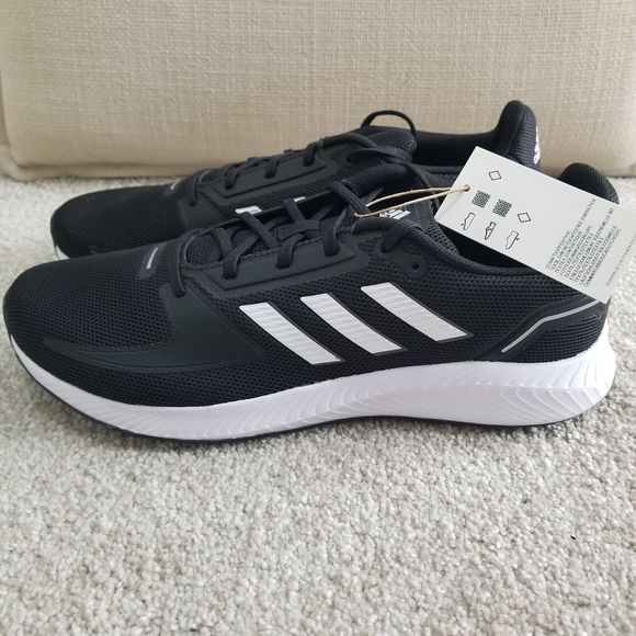 adidas Other - Adidas Runfalcon 2.0 Running Shoes Men 10 Black White